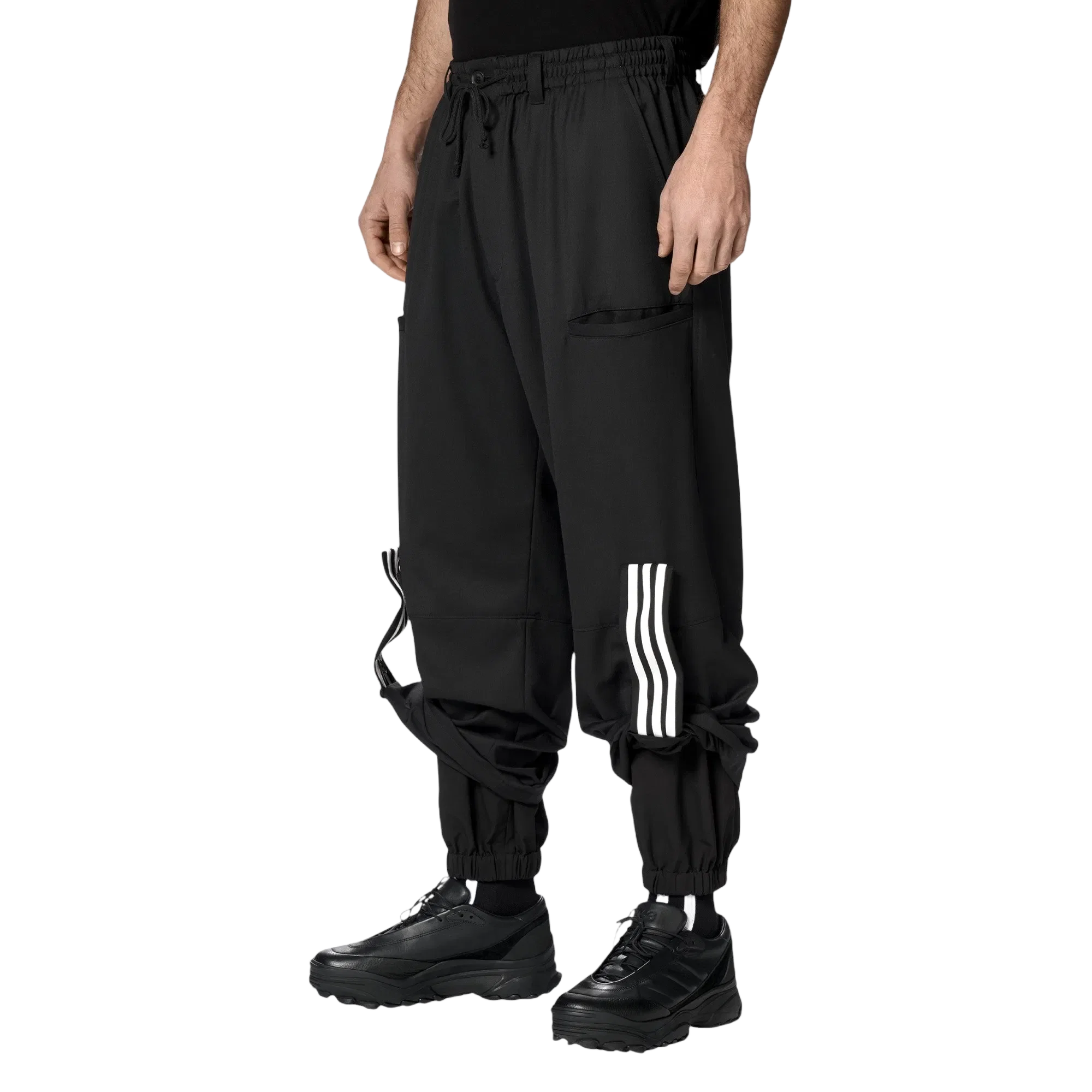 Y-3 REFINED WOOL CUFFED PANTS