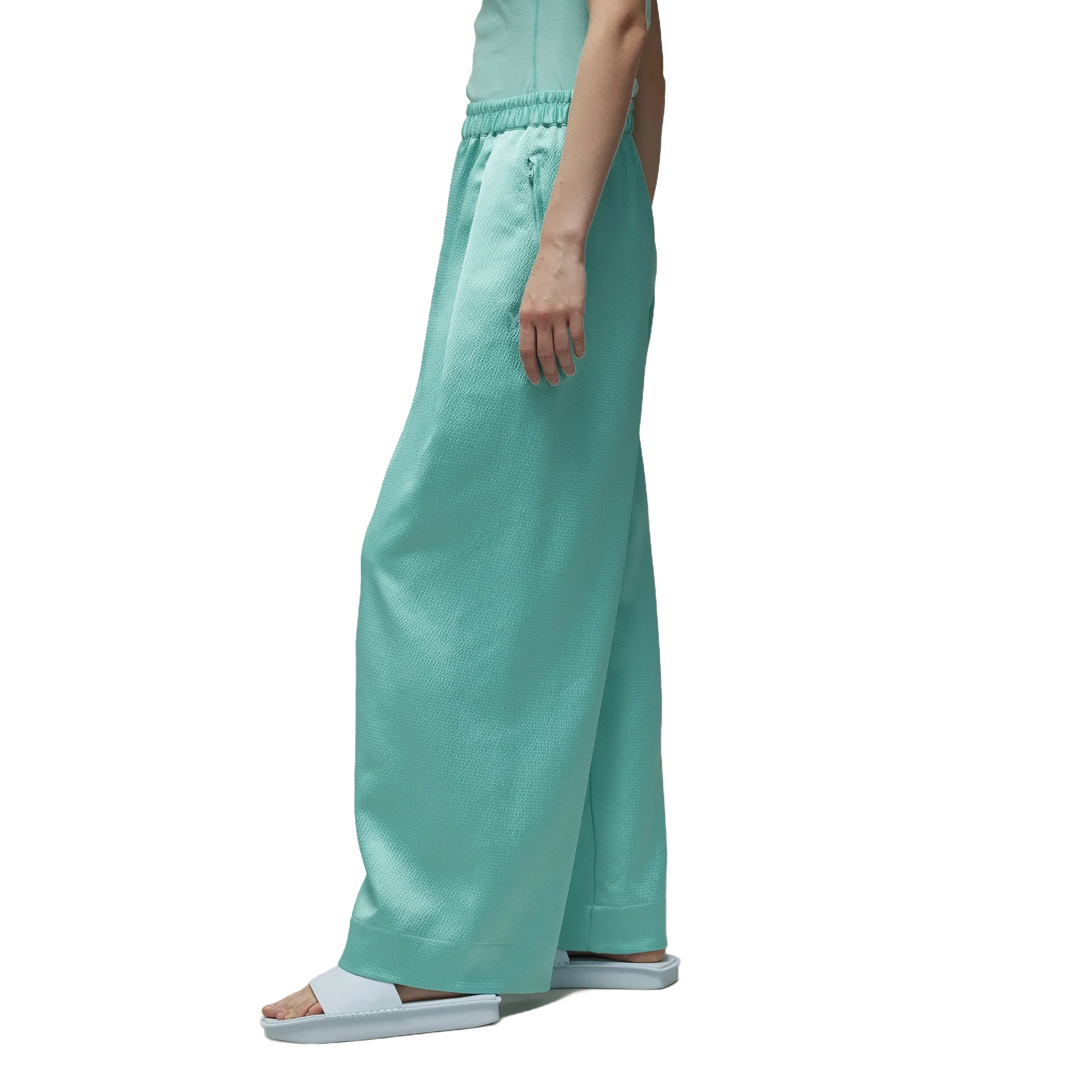 Y-3 WIDE LEG TECH SEERSUCKER PANTS (WOMEN)