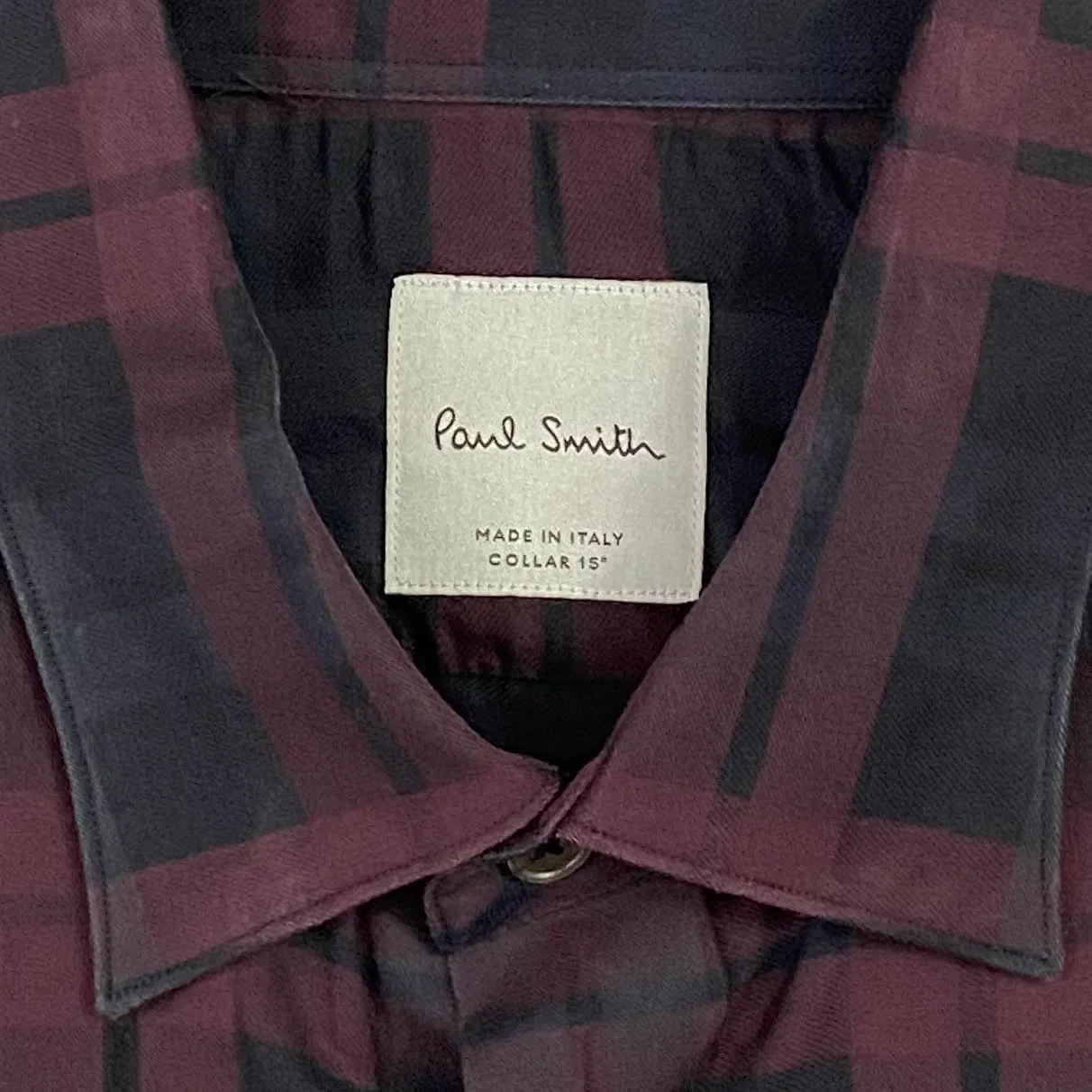 Paul Smith Plaid Button Down Shirt - Size 15