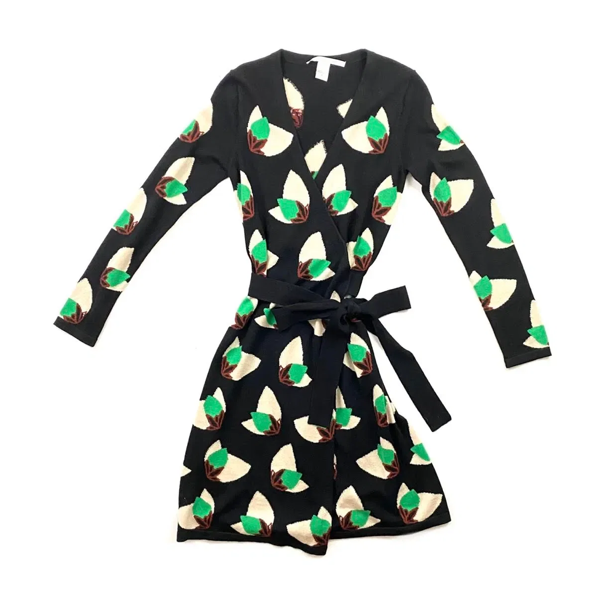 Diane von Furstenberg Wool Wrap Dress - Size S