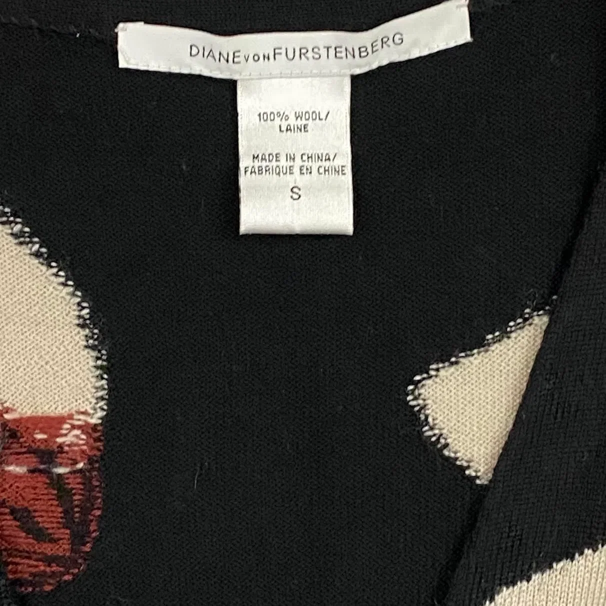 Diane von Furstenberg Wool Wrap Dress - Size S