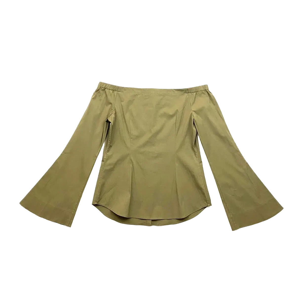 Theory Off-The-Shoulder Button Down Shirt - Size S