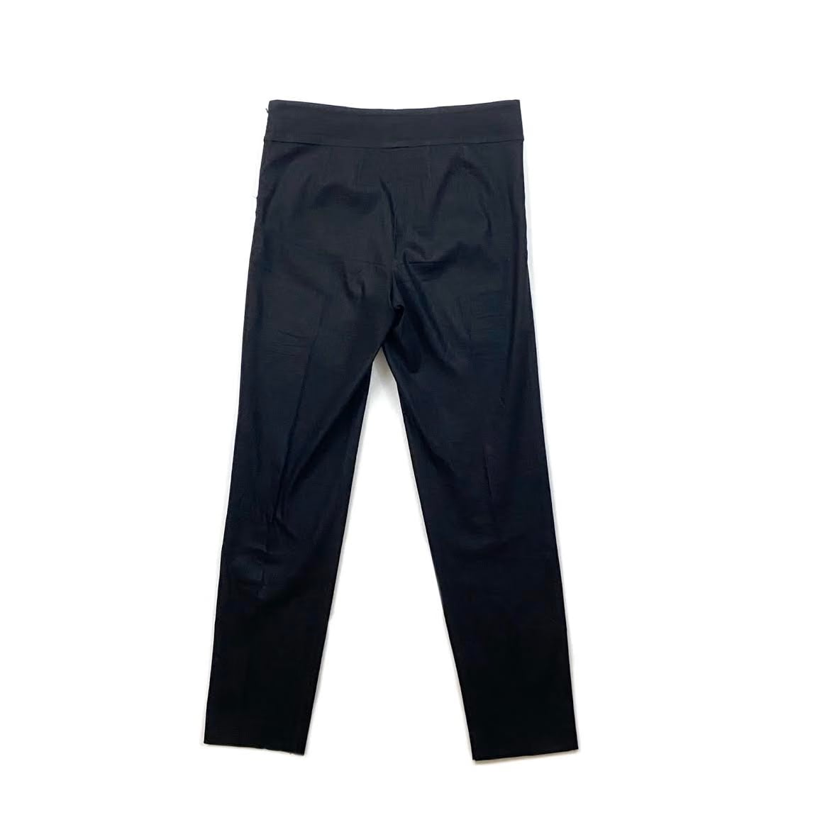 Donna Karan Linen-Blend Mid-Rise Pants - Size 6