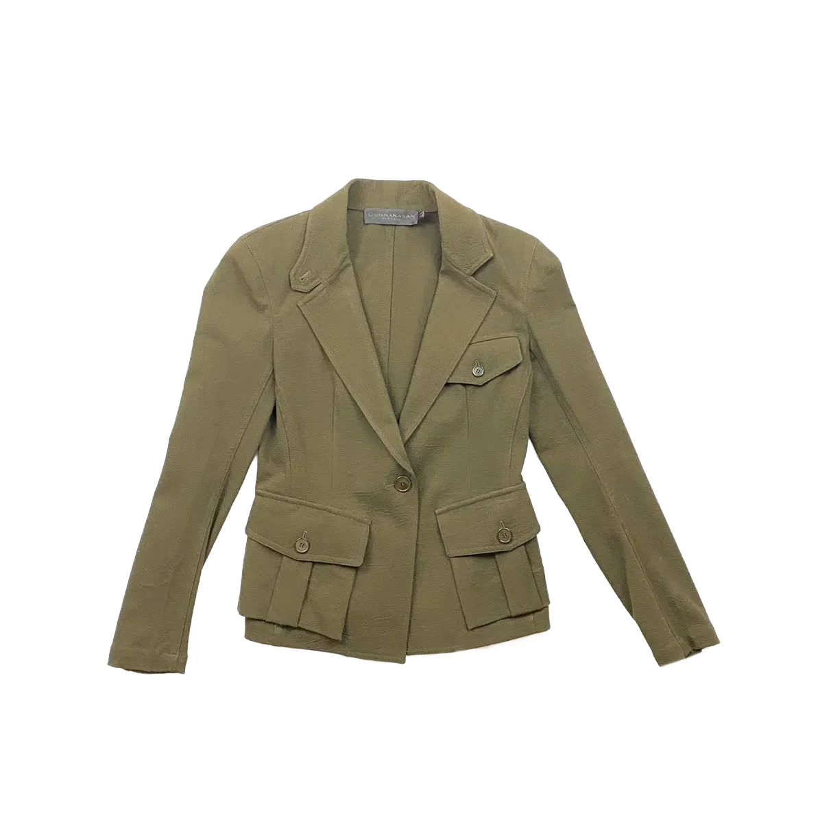Donna Karan Notch Lapel Wool Blazer - Size 6
