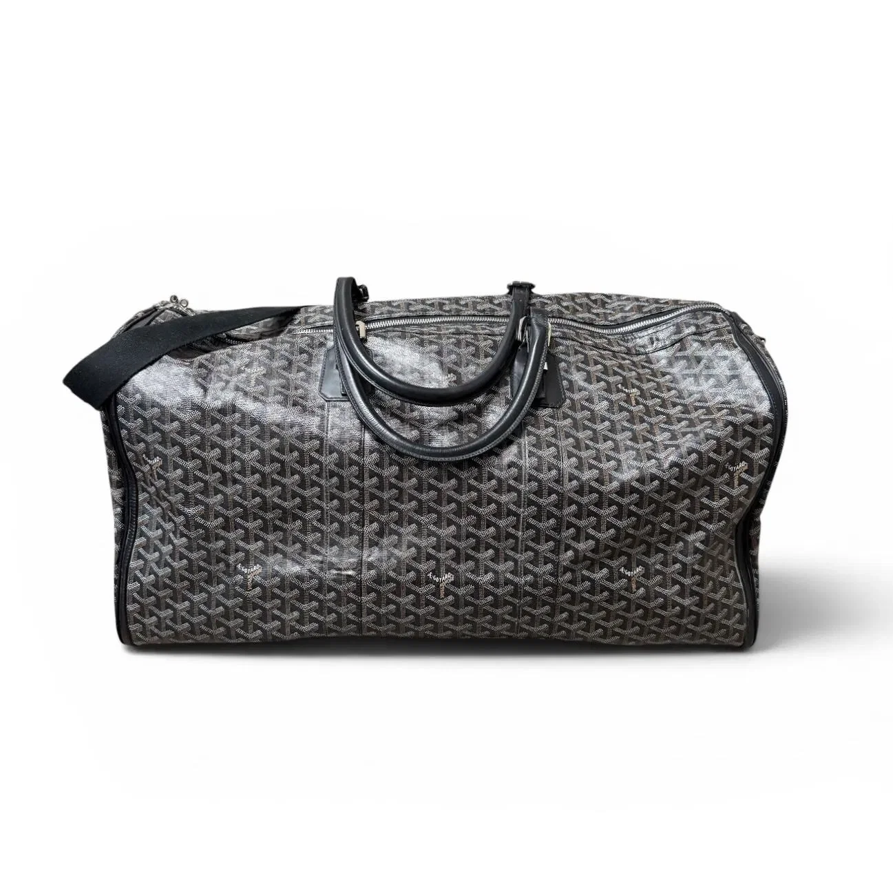 Goyard Black Goyarding Boeing 55 Duffle Bag
