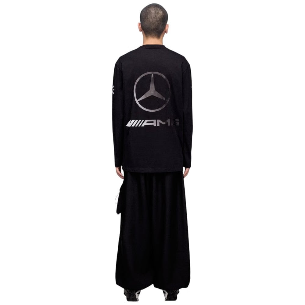 Y-3 MERCEDES CHAOS LOGO LONG SLEEVE TEE