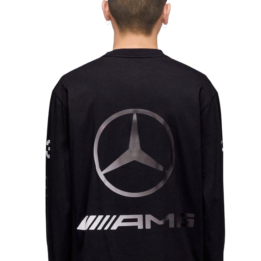Y-3 MERCEDES CHAOS LOGO LONG SLEEVE TEE