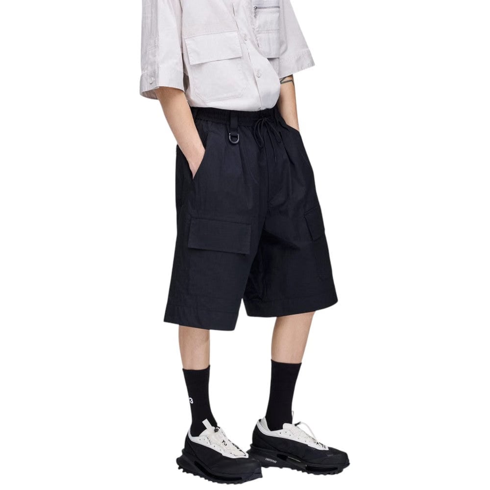 Y-3 WIDE LEG SHORTS