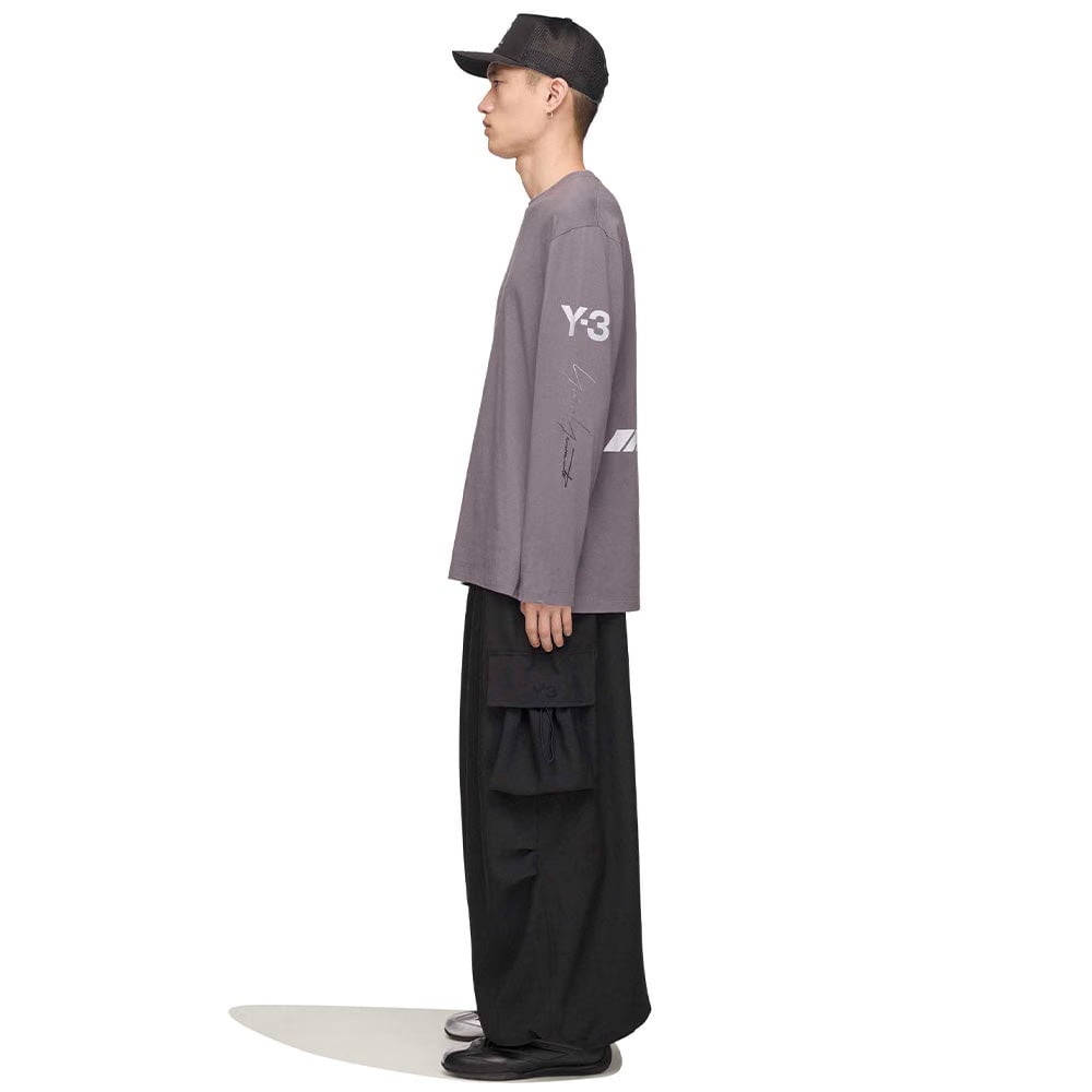 Y-3 MERCEDES CHAOS LOGO LONG SLEEVE T-Shirt