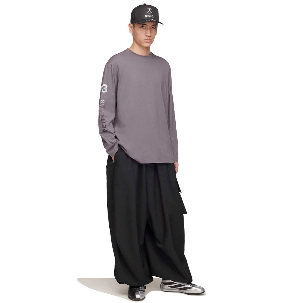 Y-3 MERCEDES CHAOS LOGO LONG SLEEVE T-Shirt