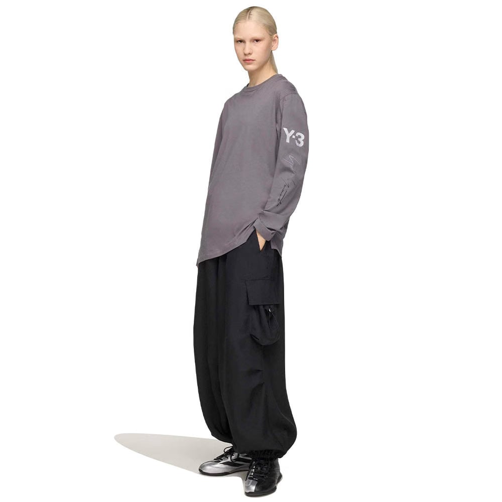 Y-3 MERCEDES CHAOS LOGO LONG SLEEVE T-Shirt