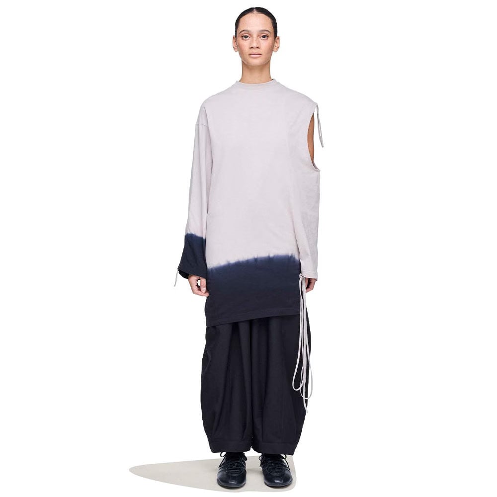 Y-3 DIP DYE CINCHED DRAPE TEE