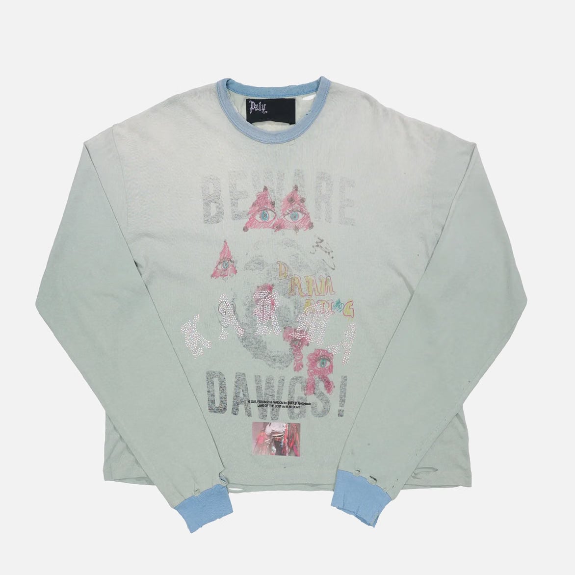 Paly MSTR ME TONAL L/S TEE - BABY BLUE