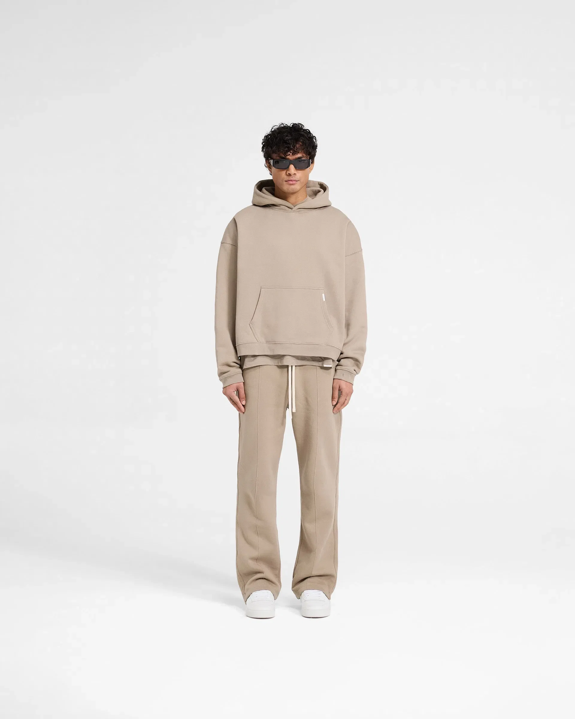 Initial Boxy Hoodie - Dune