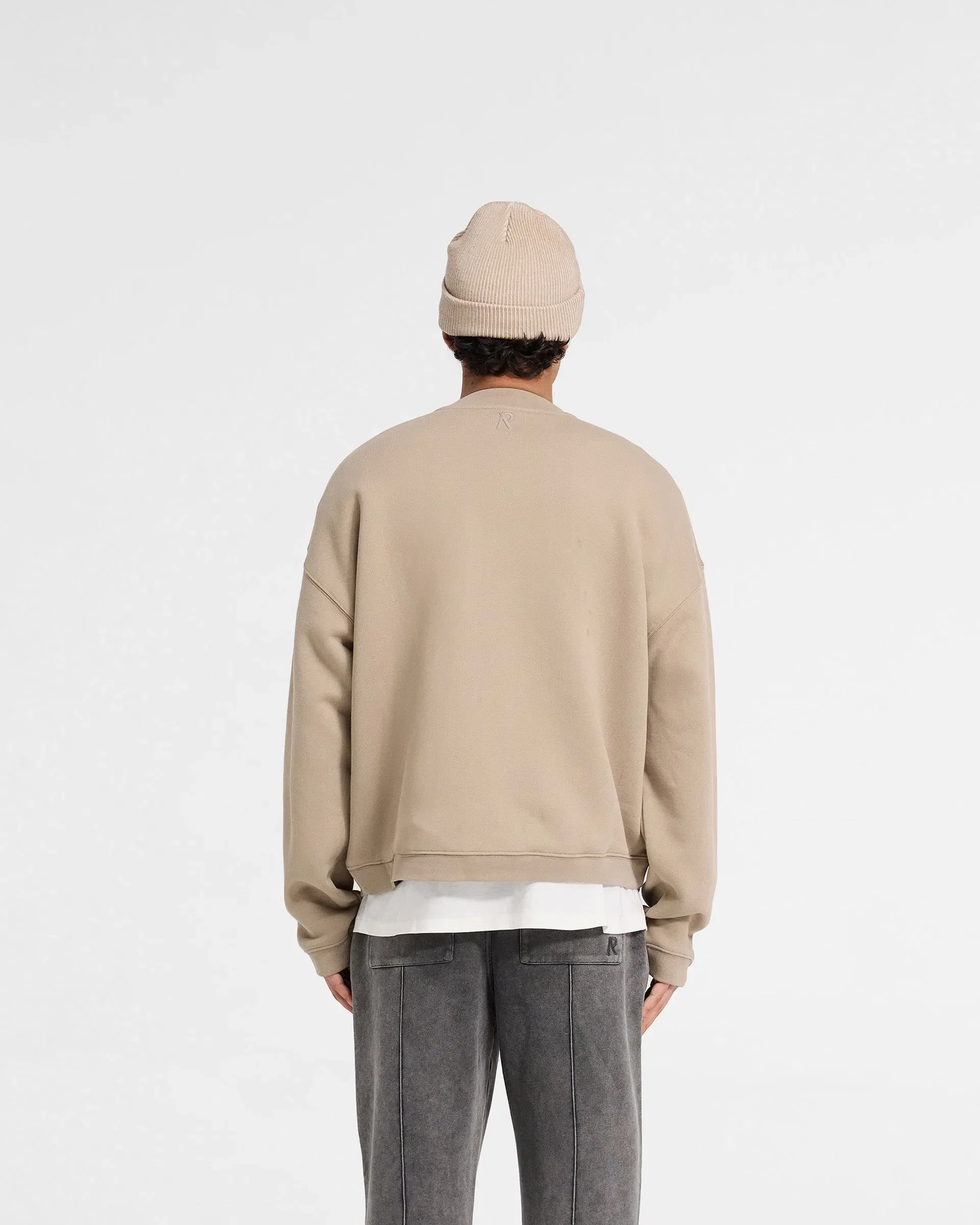 Initial Boxy Sweater - Dune