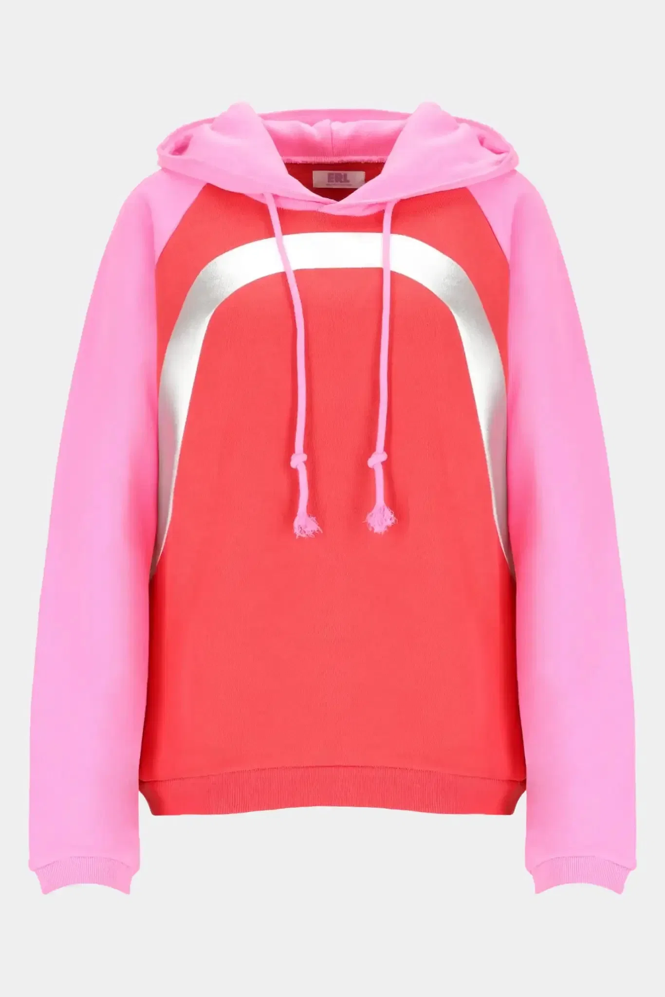 ERL Hoodie en coton à motif argenté