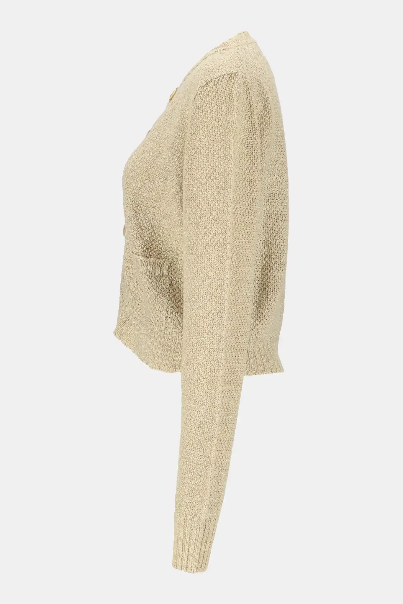 Maison Margiela Cardigan en maille beige