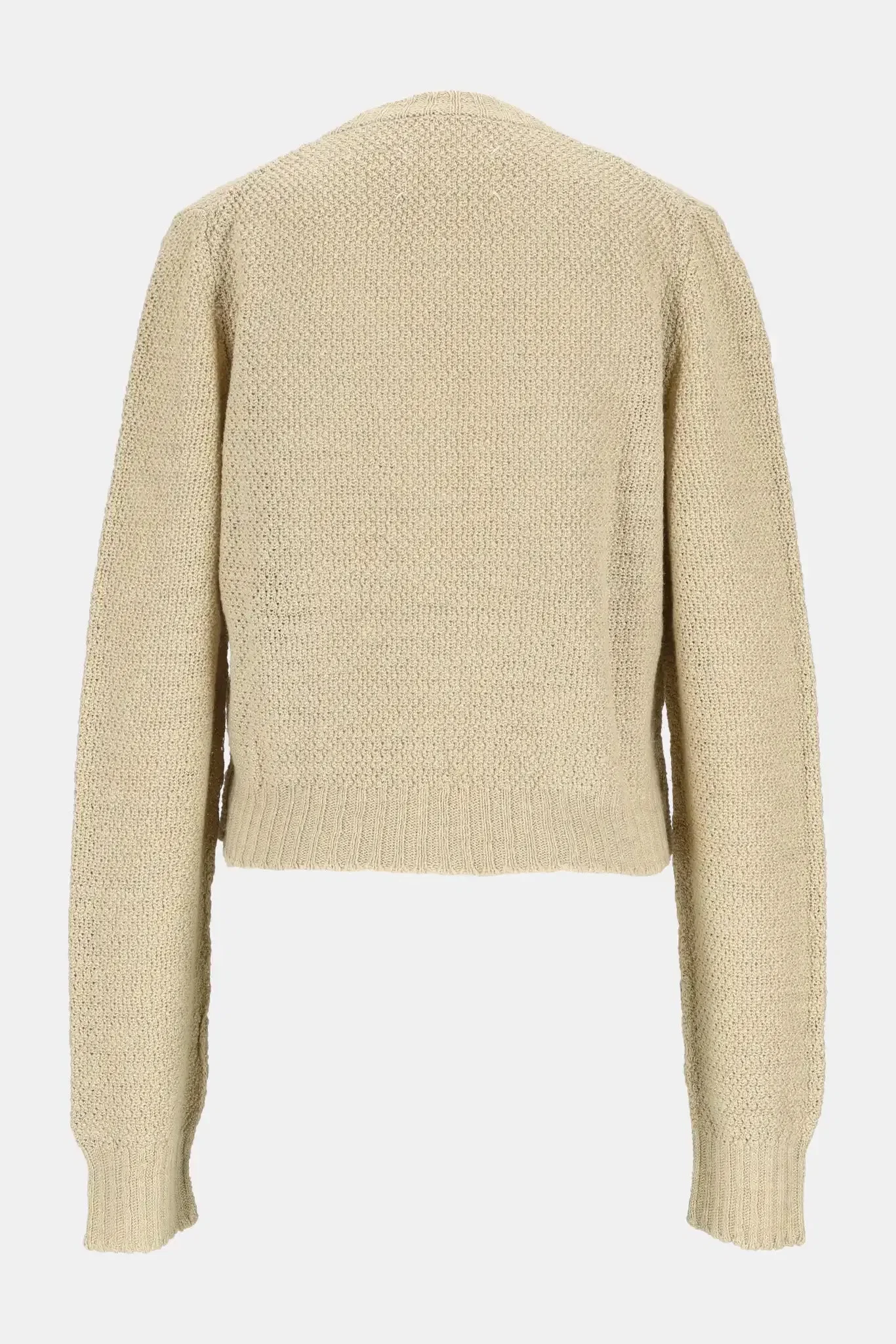 Maison Margiela Cardigan en maille beige