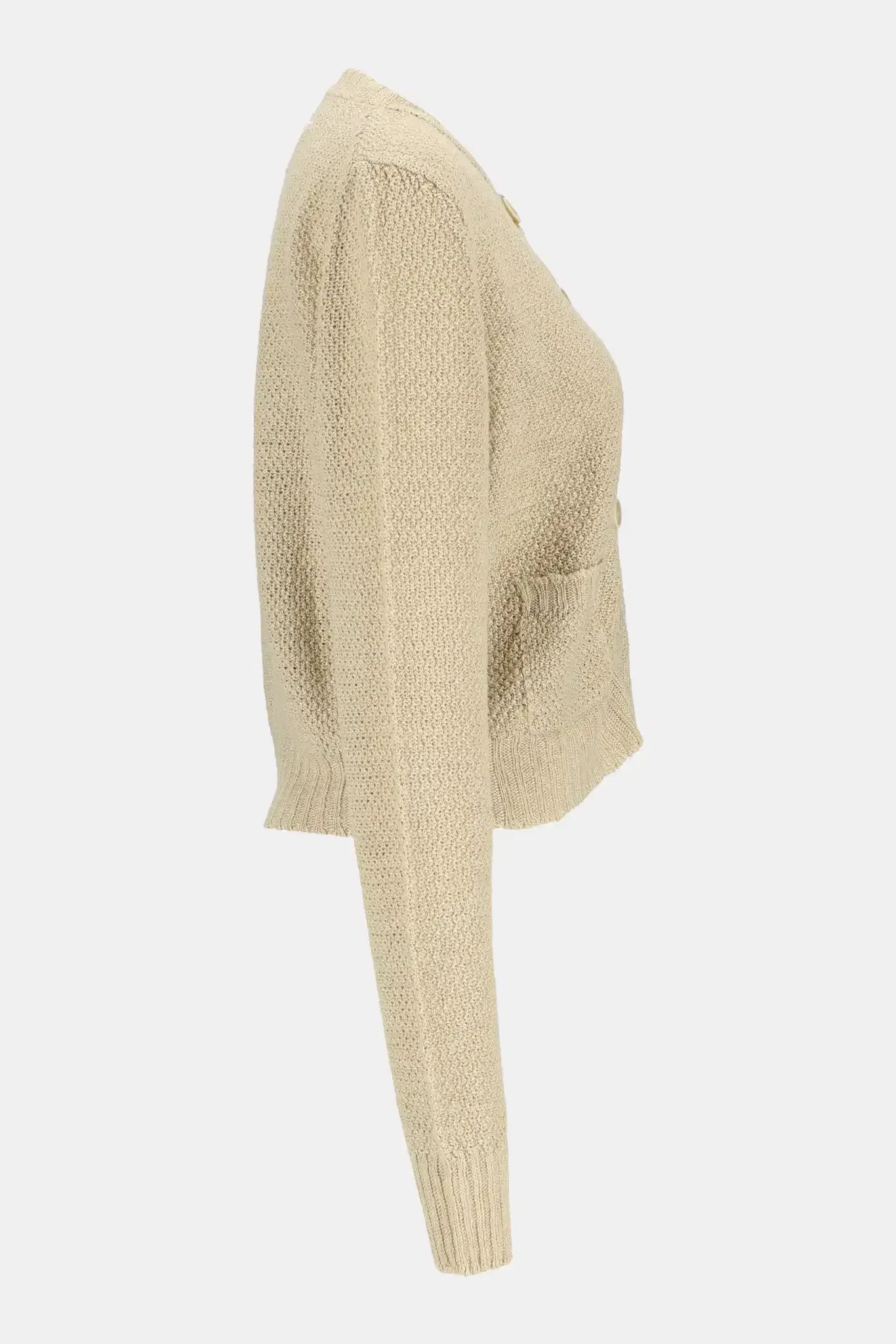 Maison Margiela Cardigan en maille beige