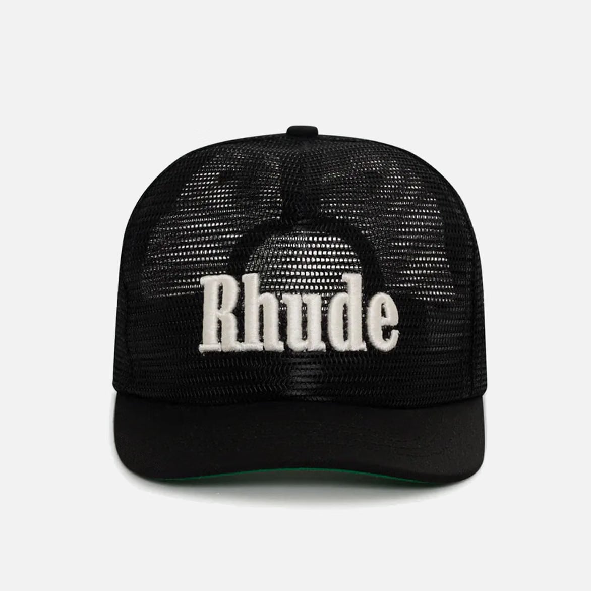 RHUDE LOGO MESH HAT - BLACK / WHITE