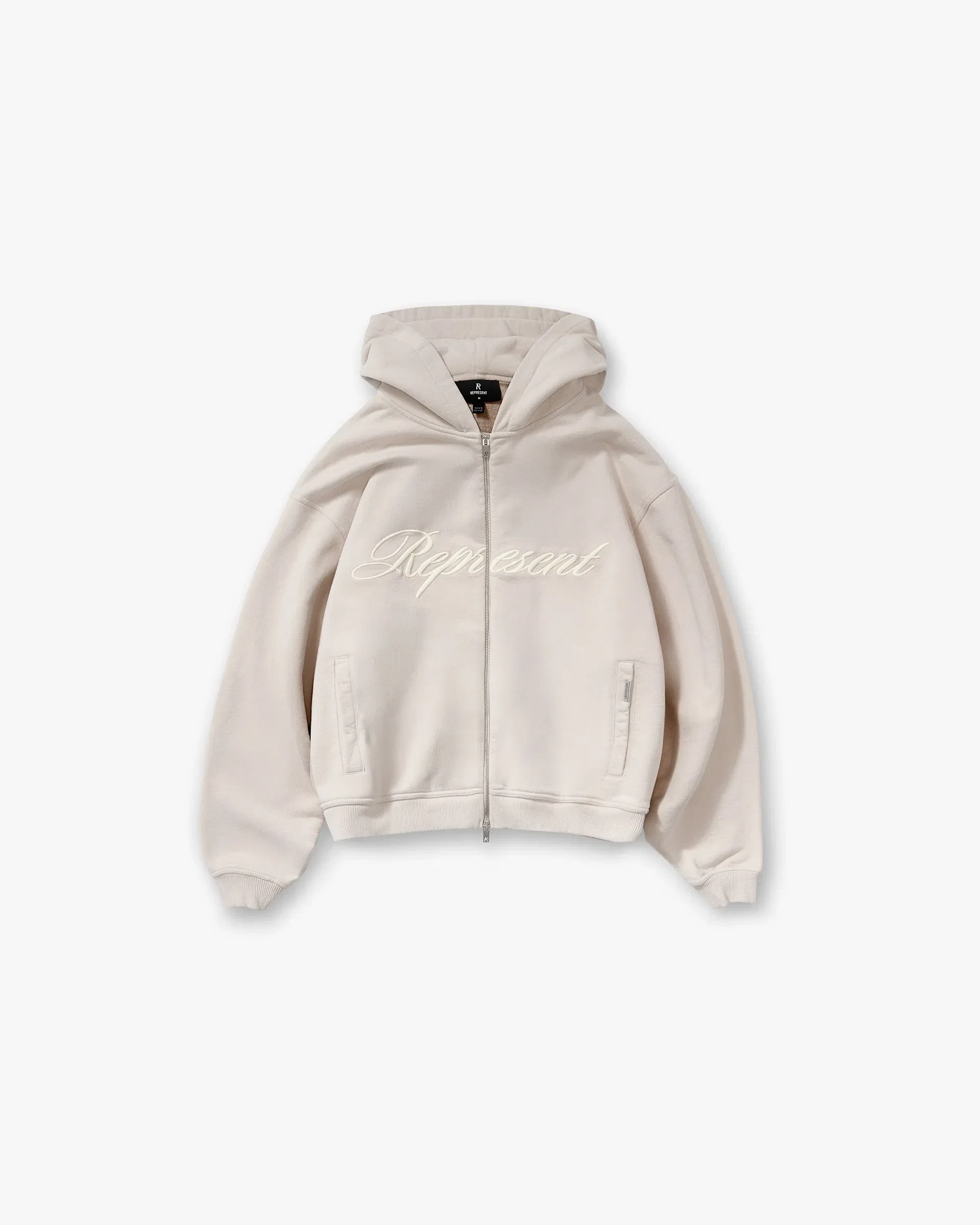 Logo Pack Script Logo Zip Hoodie - Concrete