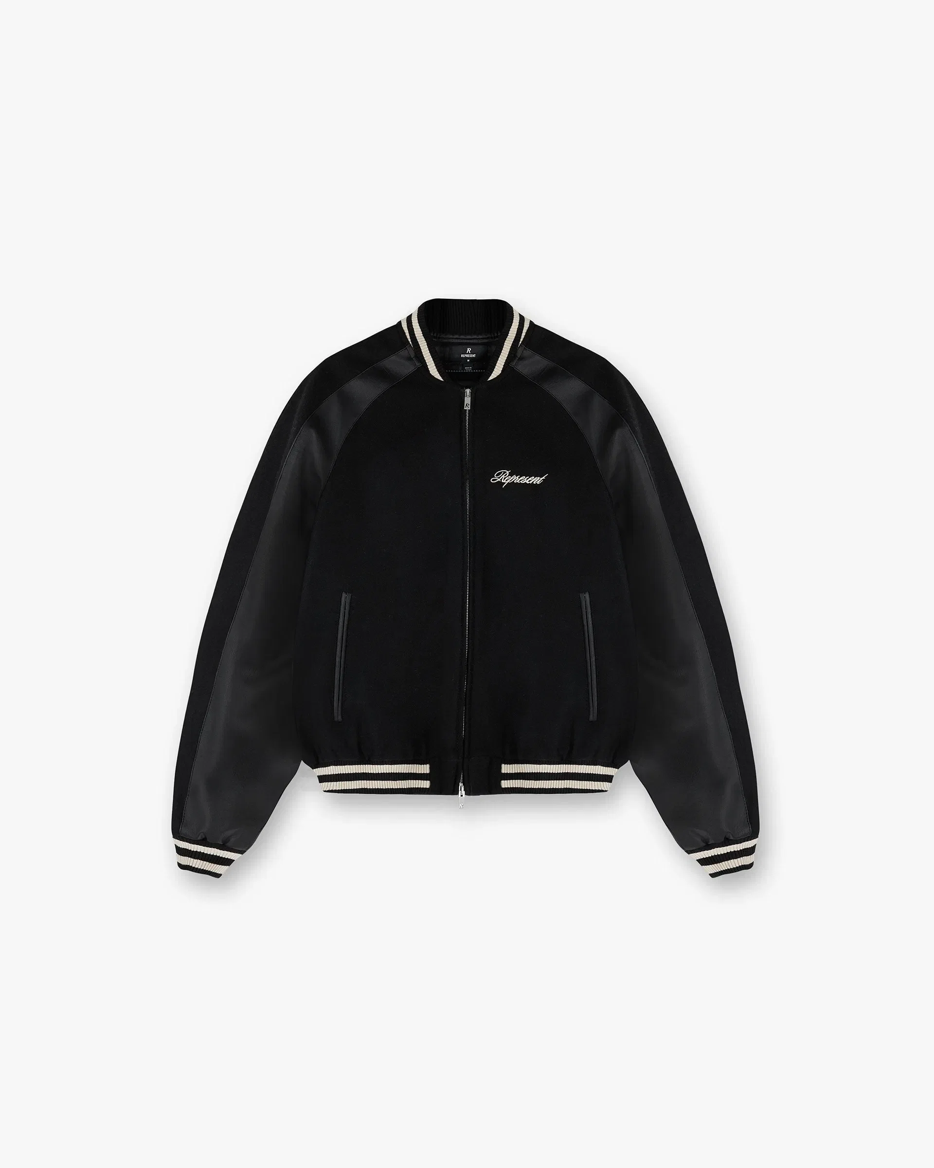SS25 Raglan Varsity Jacket - Black