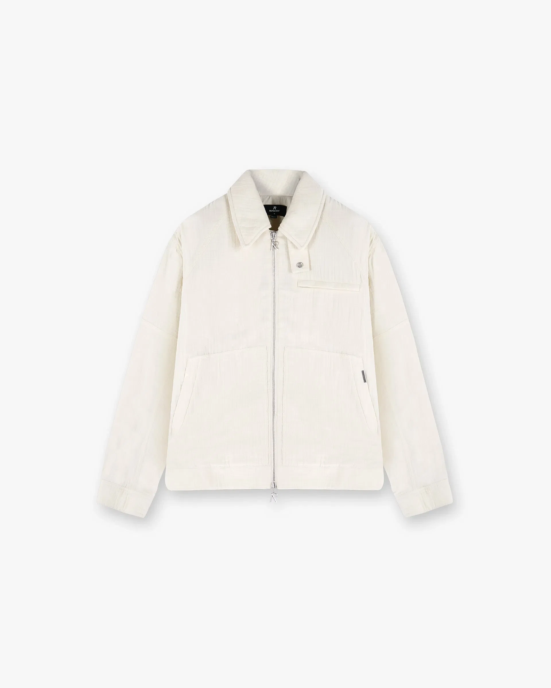 SS25 Crinkle Trucker Jacket - Ecru