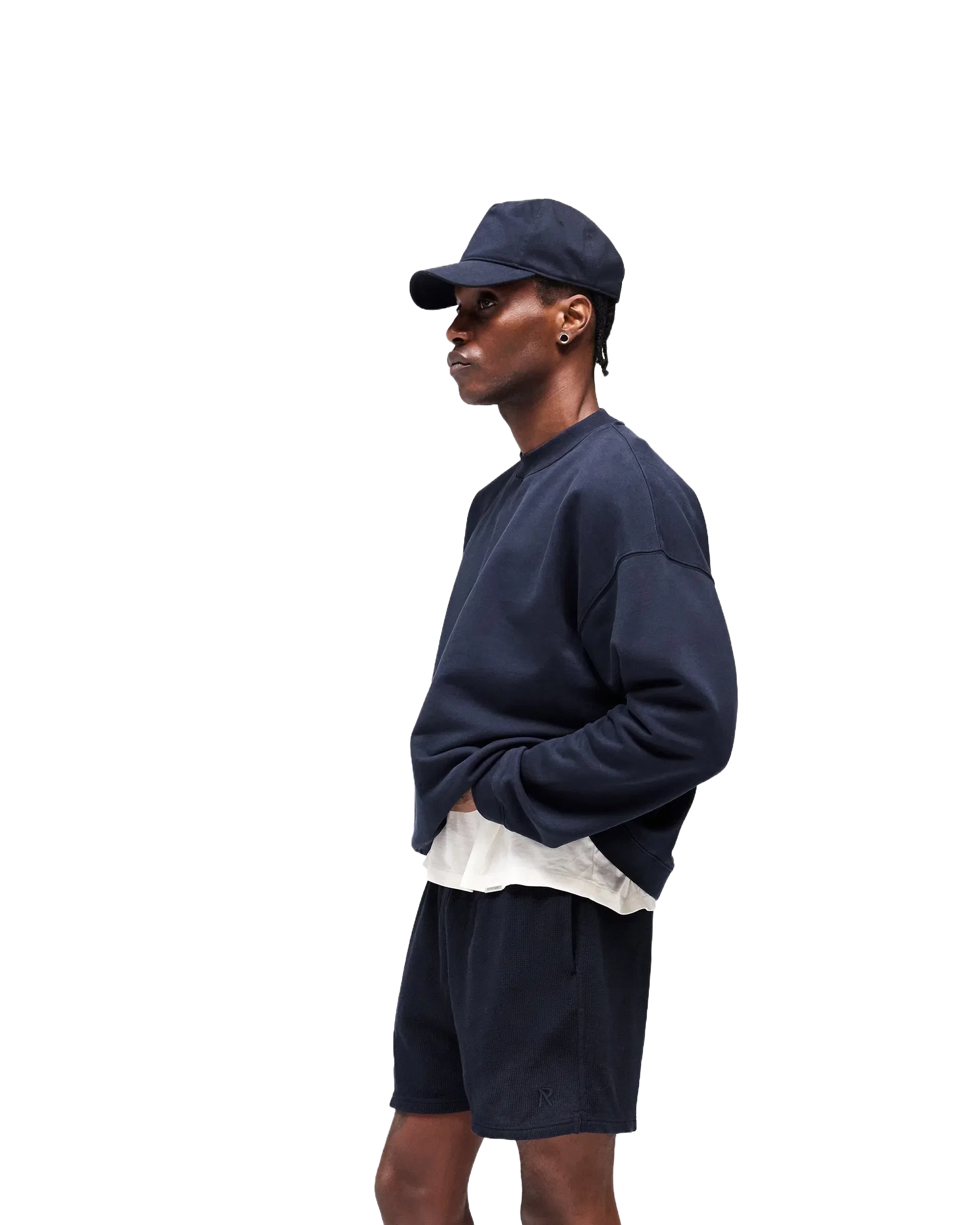 Initial Boxy Sweater - Midnight Navy