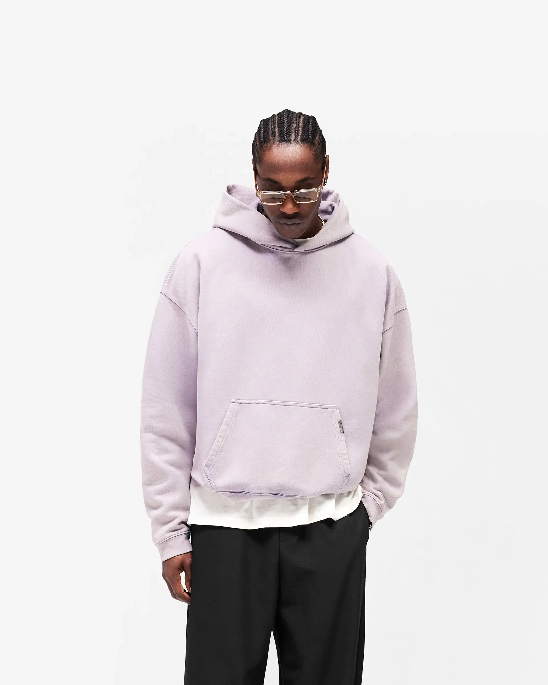Initial Boxy Hoodie - Mist