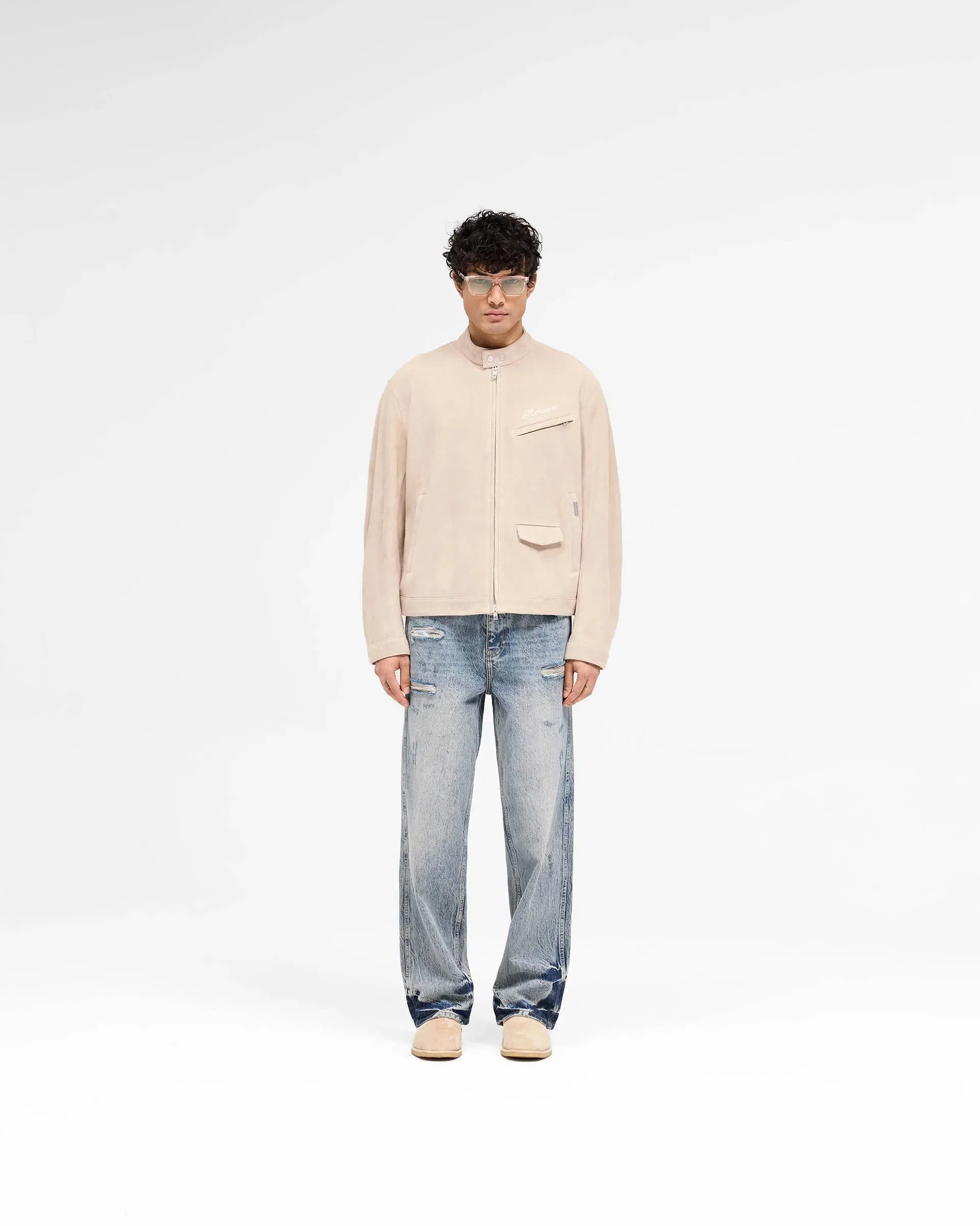 SS25 Overdrive Suede Jacket - Beige
