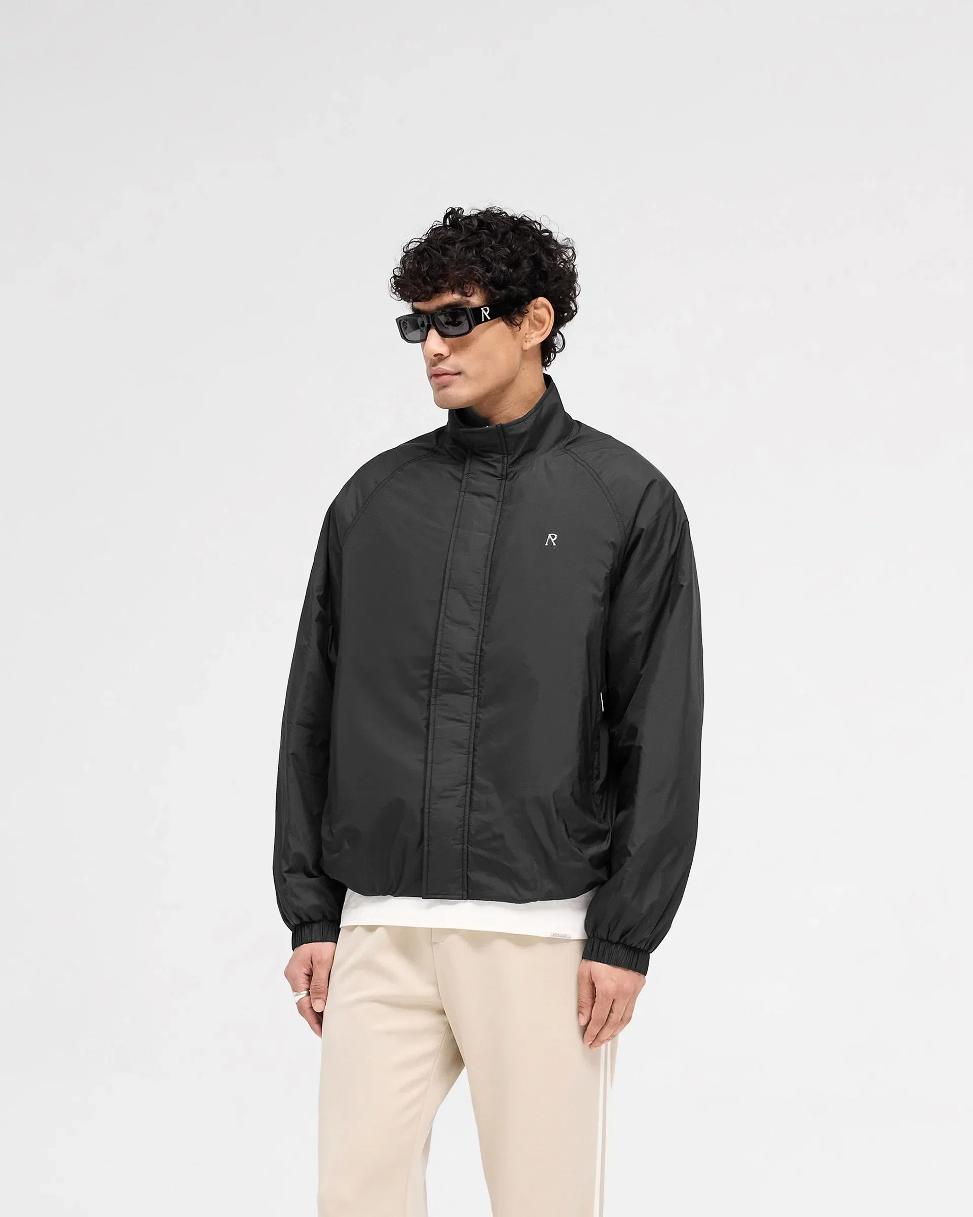 SS25 Funnel Neck Jacket - Black