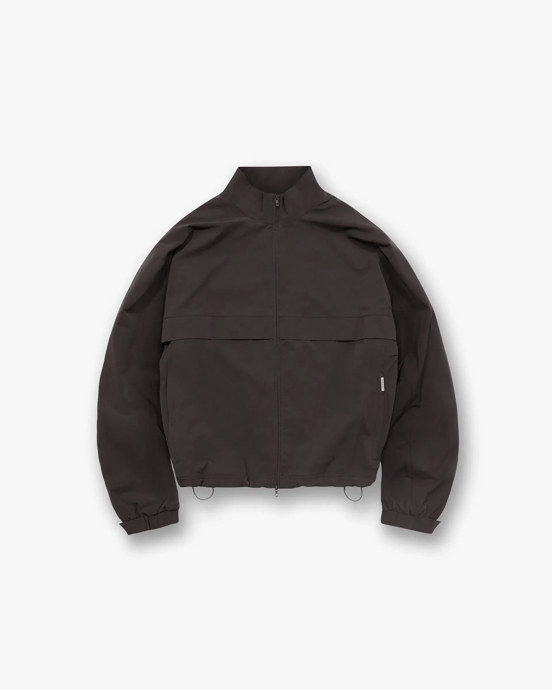 Initial Nylon Track Jacket - Coffee