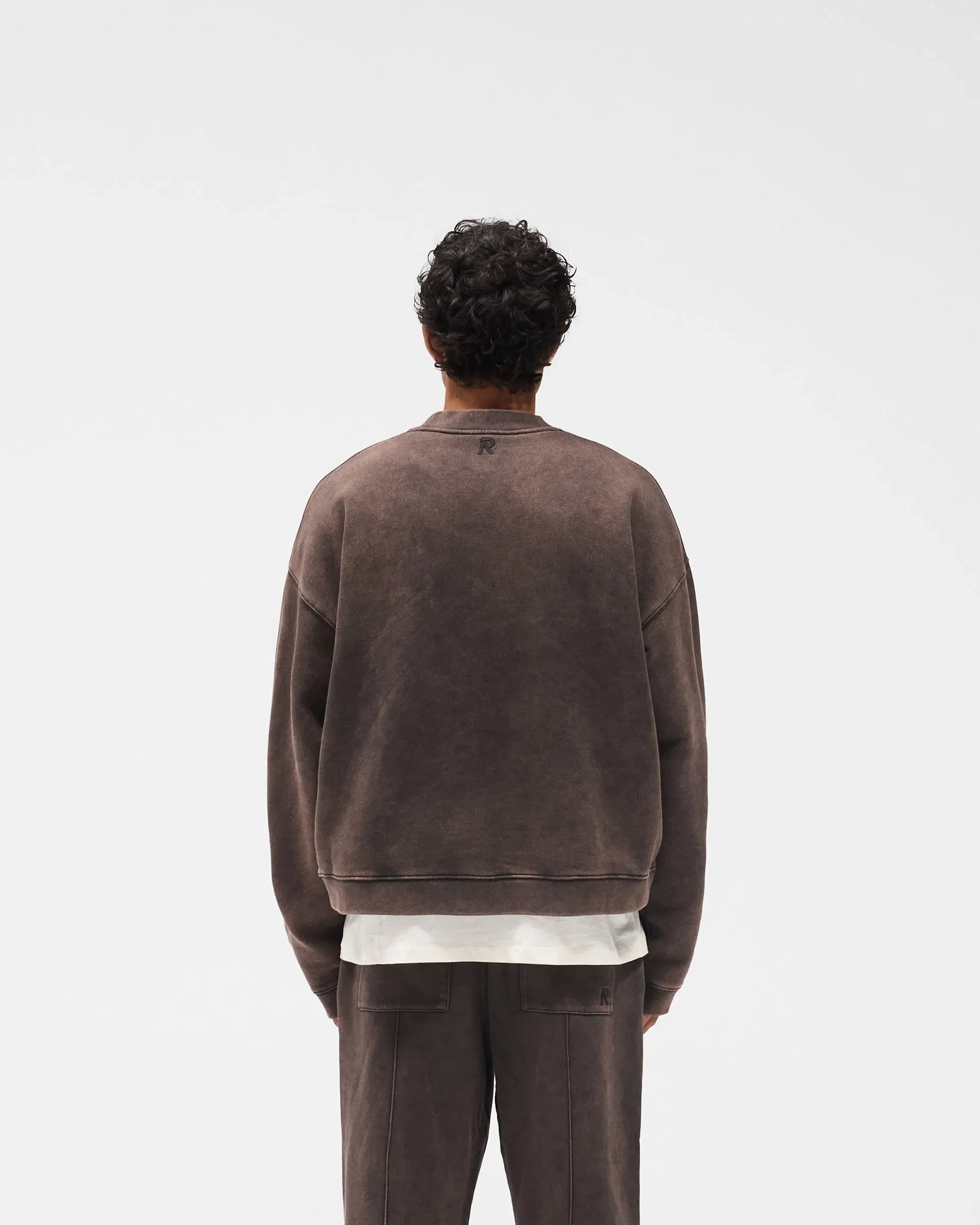 Initial Boxy Sweater - Coffee