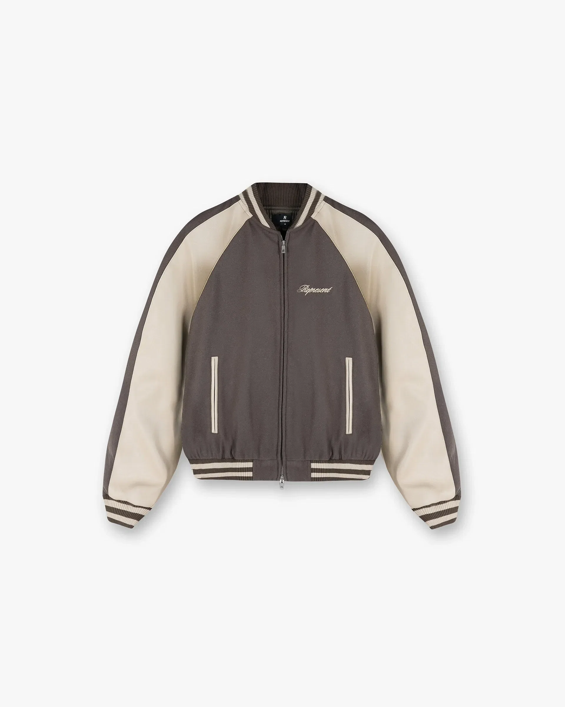 SS25 Raglan Varsity Jacket - Stone