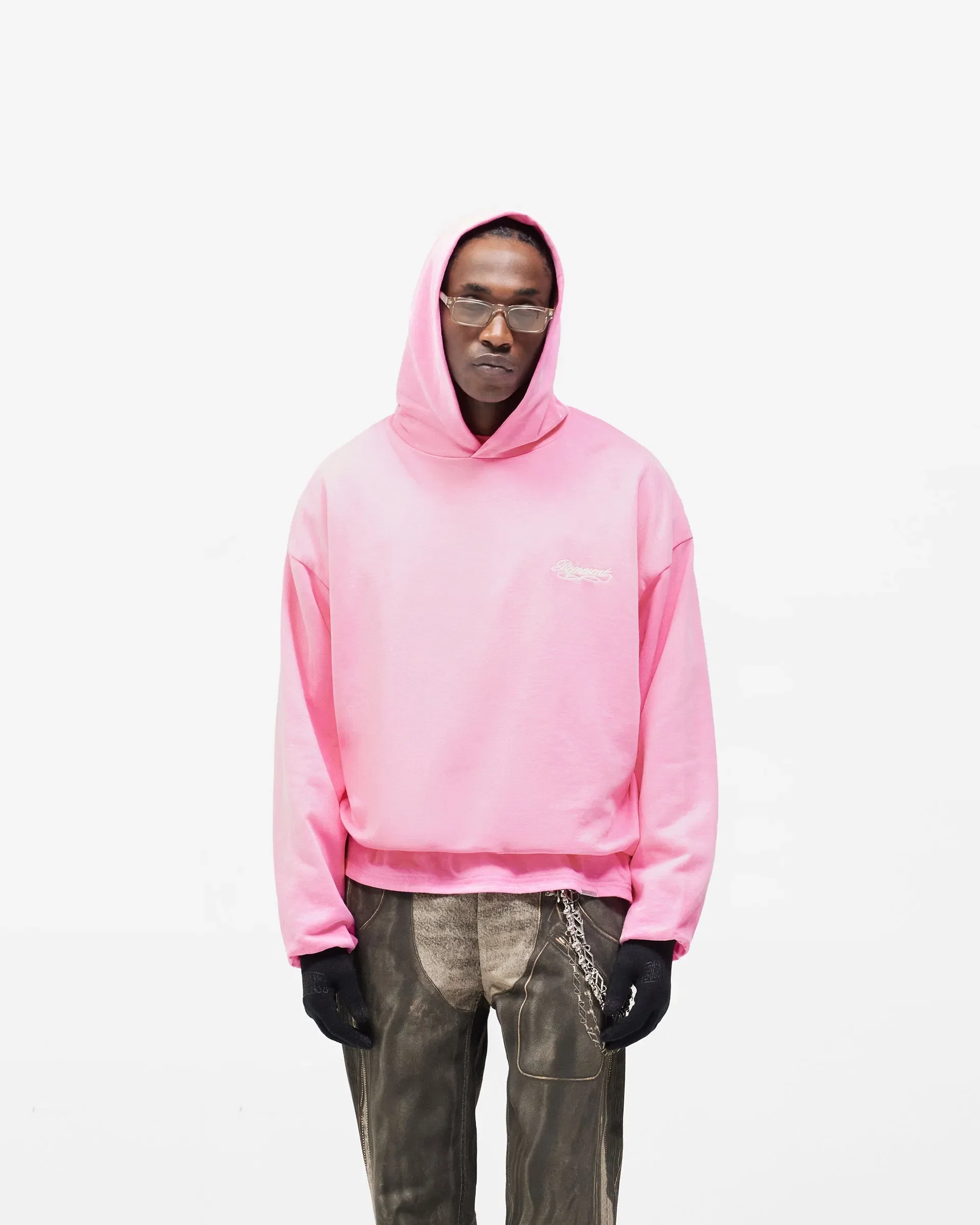 BF25 Dual Layer Script Hoodie - Candy