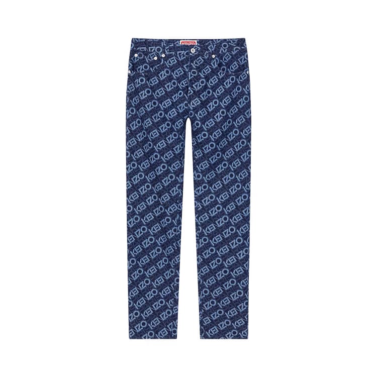 Kenzo Bara Slim Fit Jeans Rinse Blue Denim