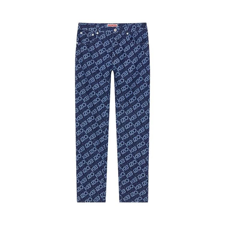 Kenzo Bara Slim Fit Jeans Rinse Blue Denim