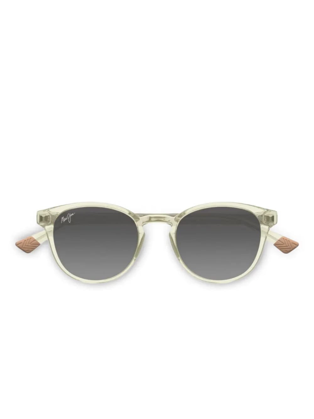 Hiehie patterned-frame round sunglasses