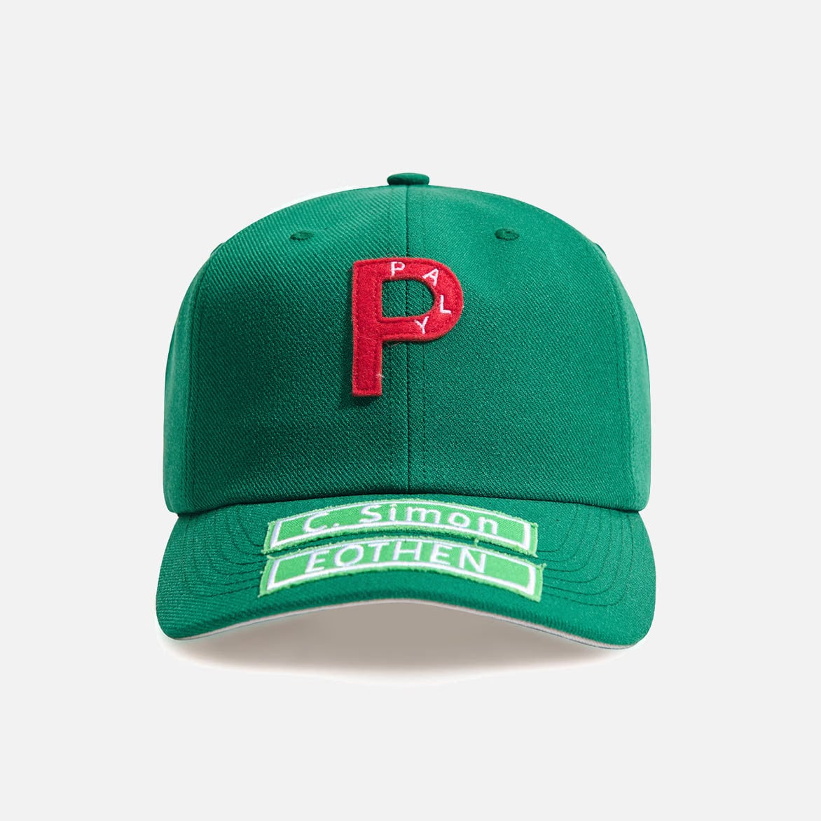 Paly 5 PANEL TWILL "P" HAT - GREEN