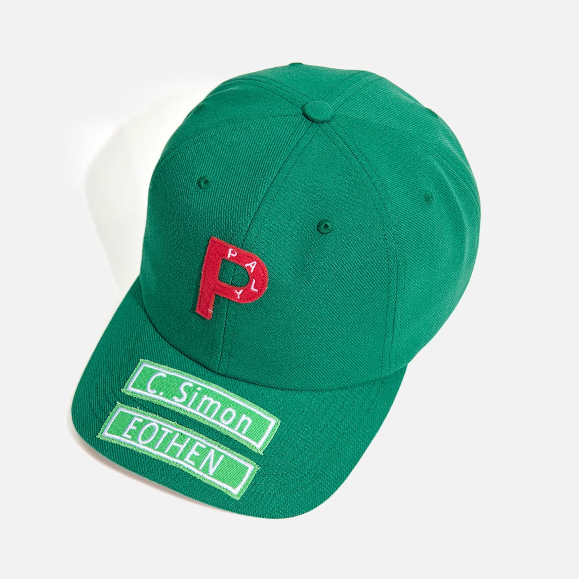 Paly 5 PANEL TWILL "P" HAT - GREEN