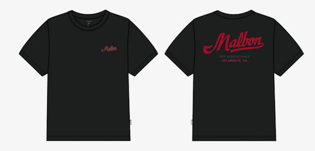 Malbon Golf Bermuda Benchmark Tee – Black