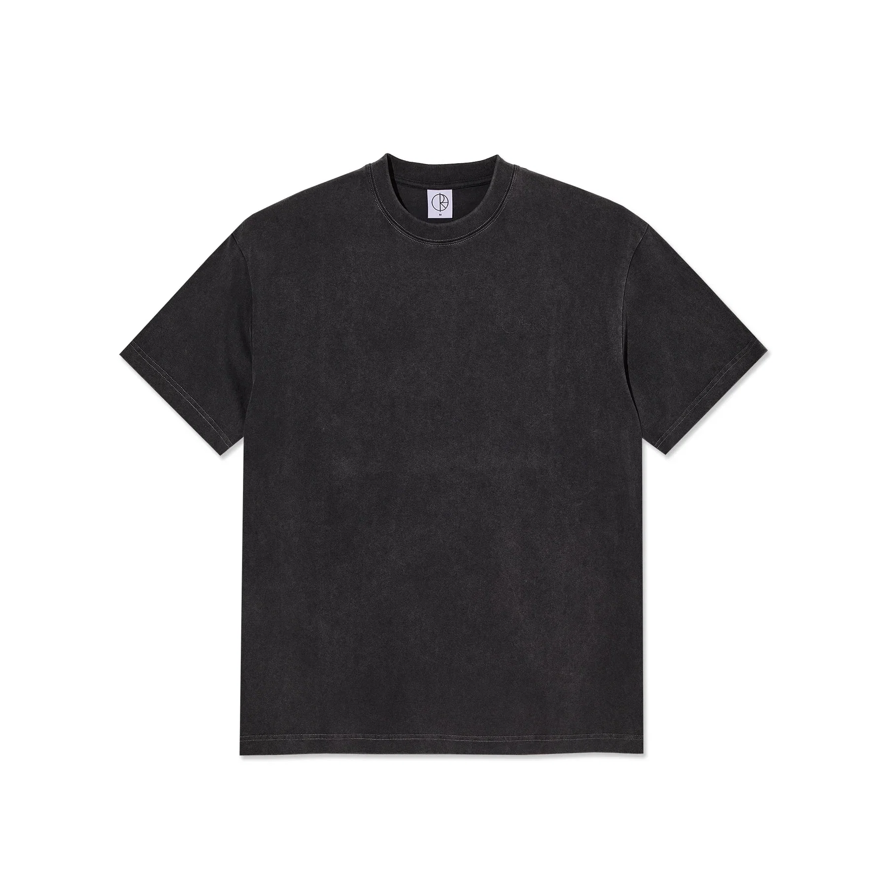 Polar Skate Co. Contrast Tee Stroke Logo – Silver Black/Black
