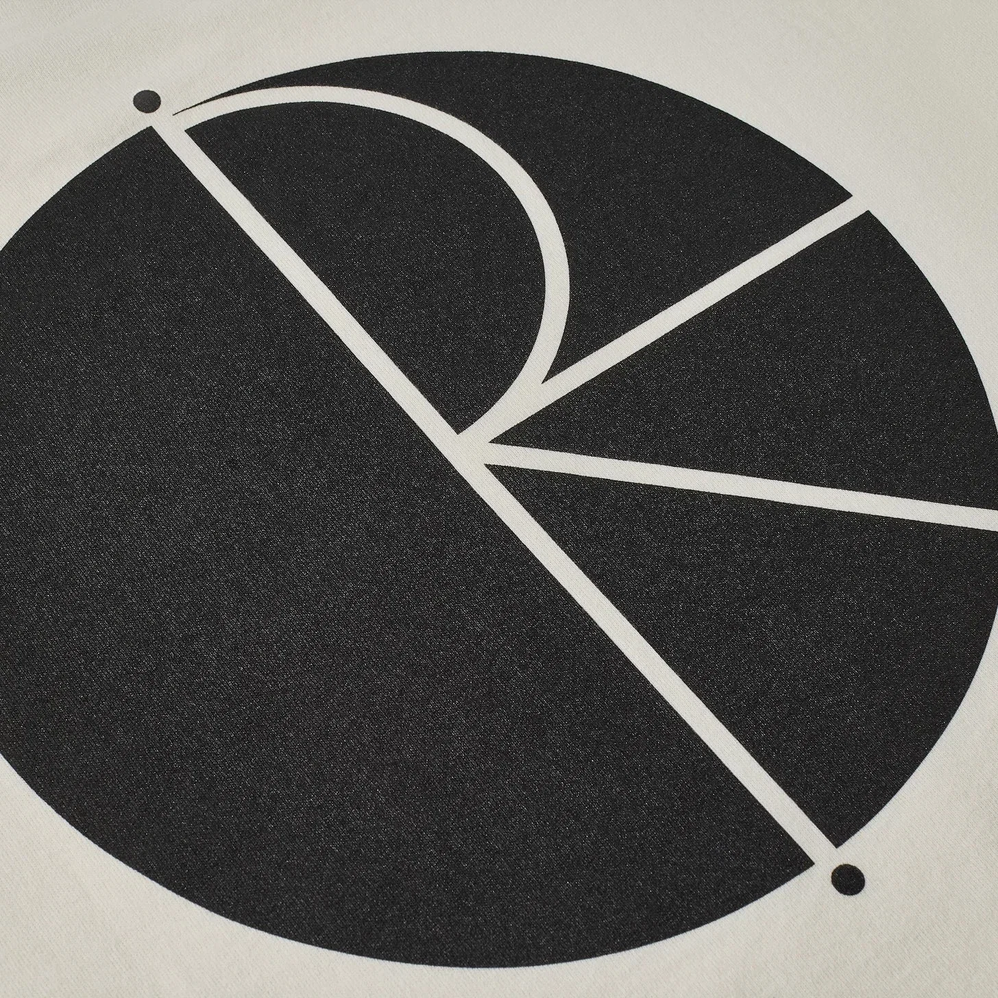 Polar Skate Co. Contrast Tee Fill Logo – Ivory/Black