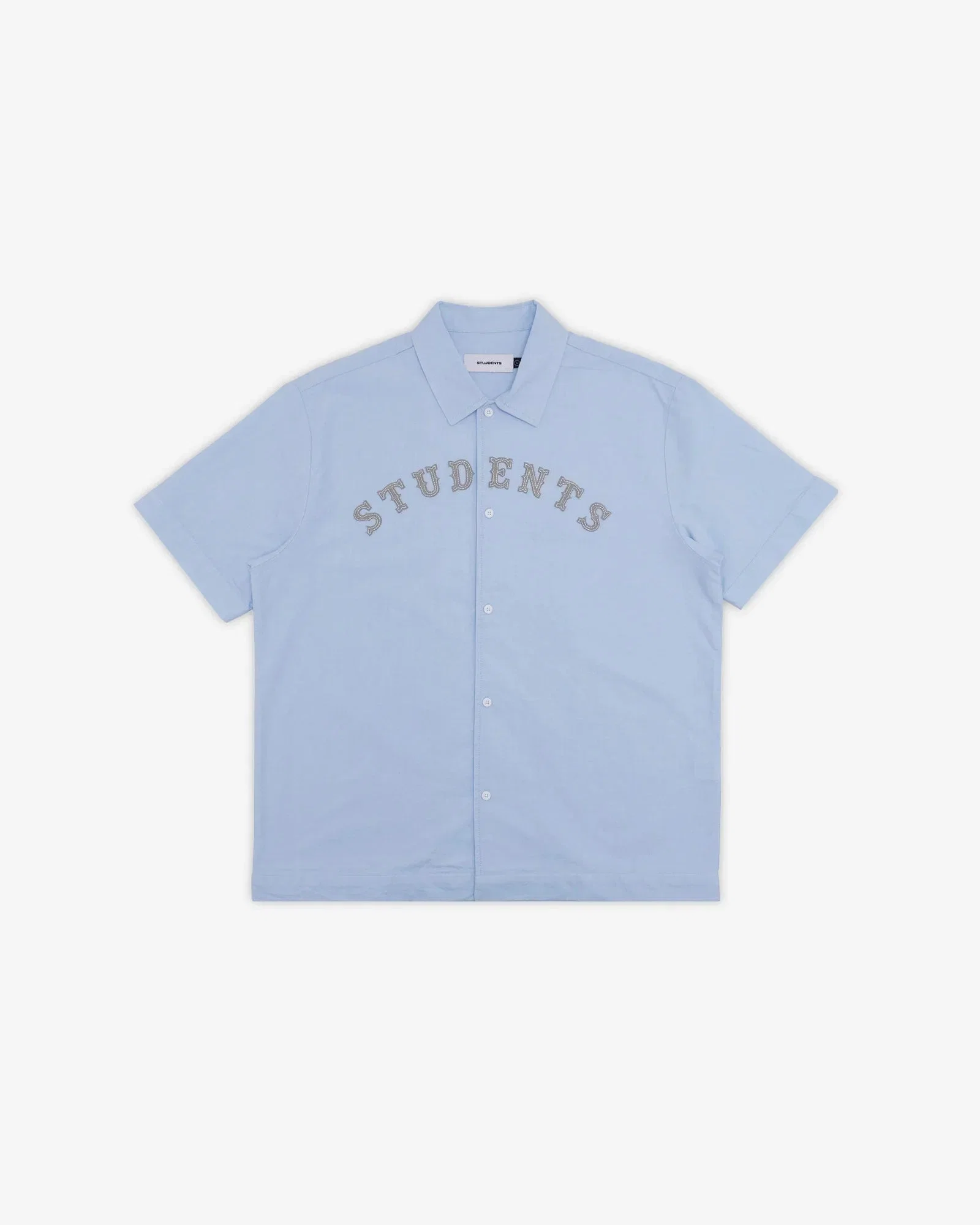 Students Golf Crescent S/S Button Up Shirt Blue