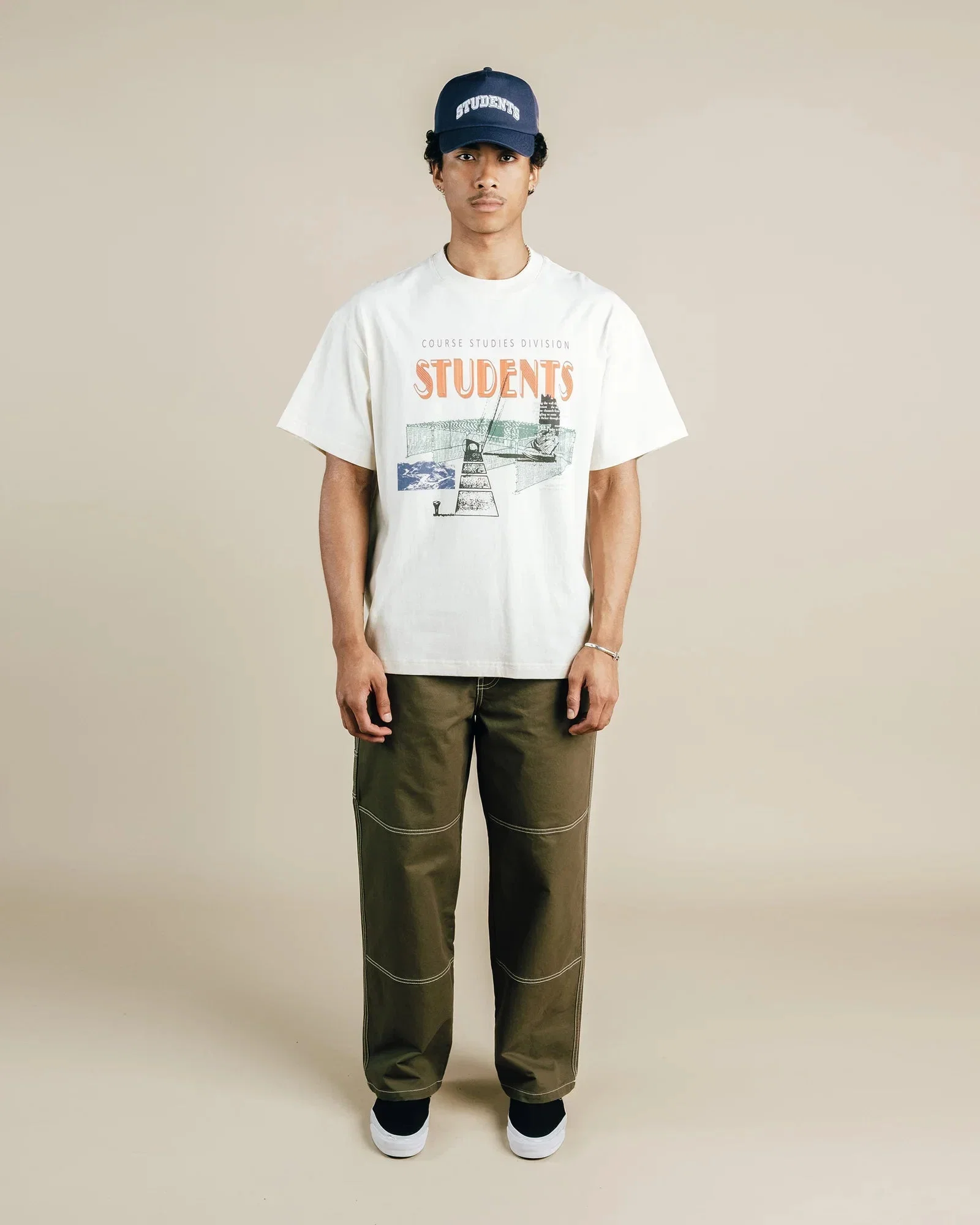 Students Golf Twilight S/S T-Shirt Beige