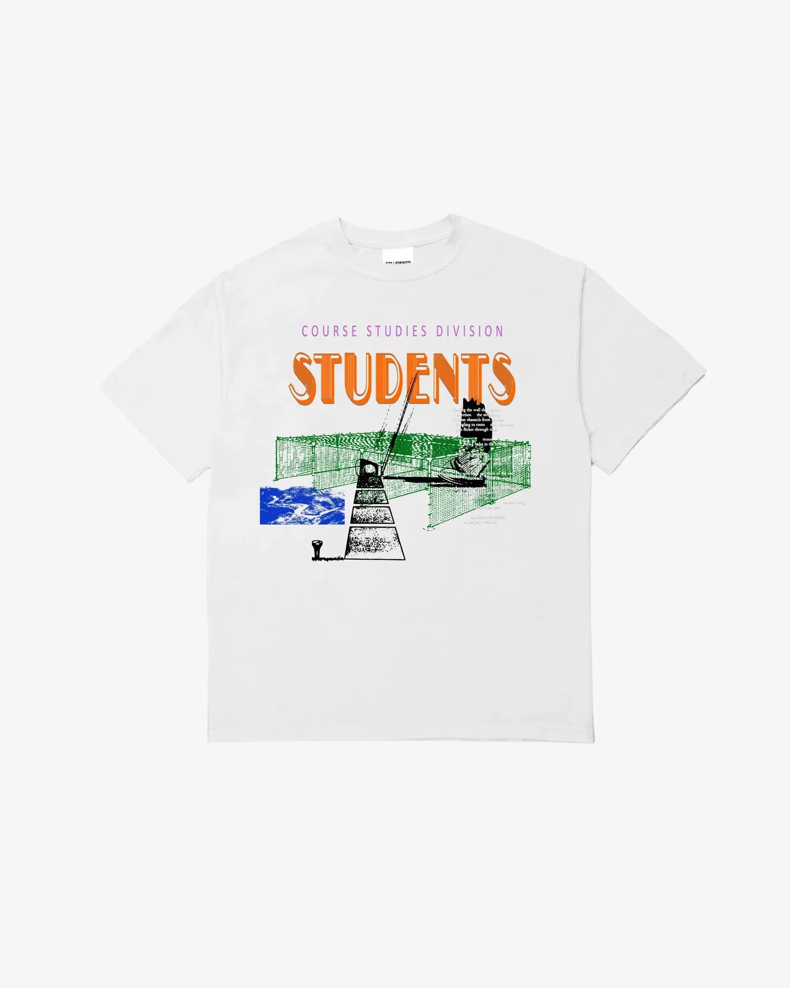 Students Golf Twilight S/S T-Shirt White
