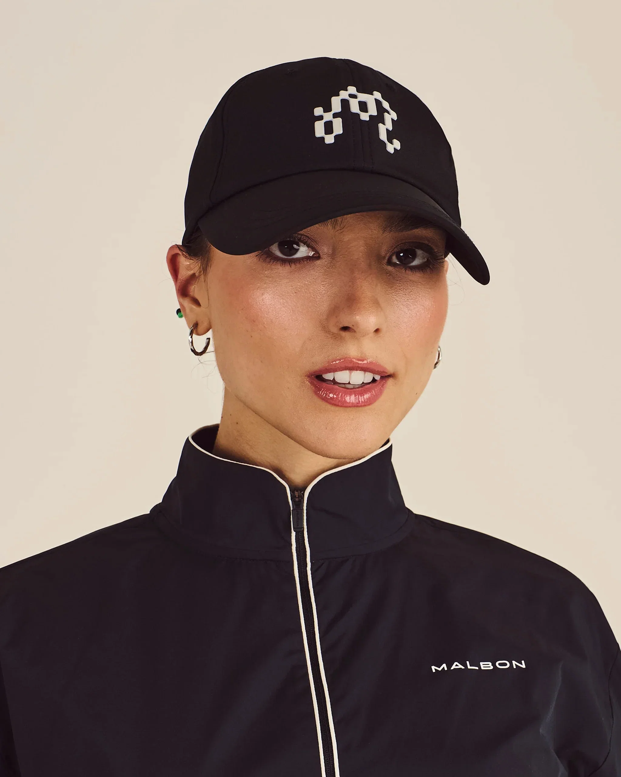 Malbon Golf Ceri Dad Hat Black