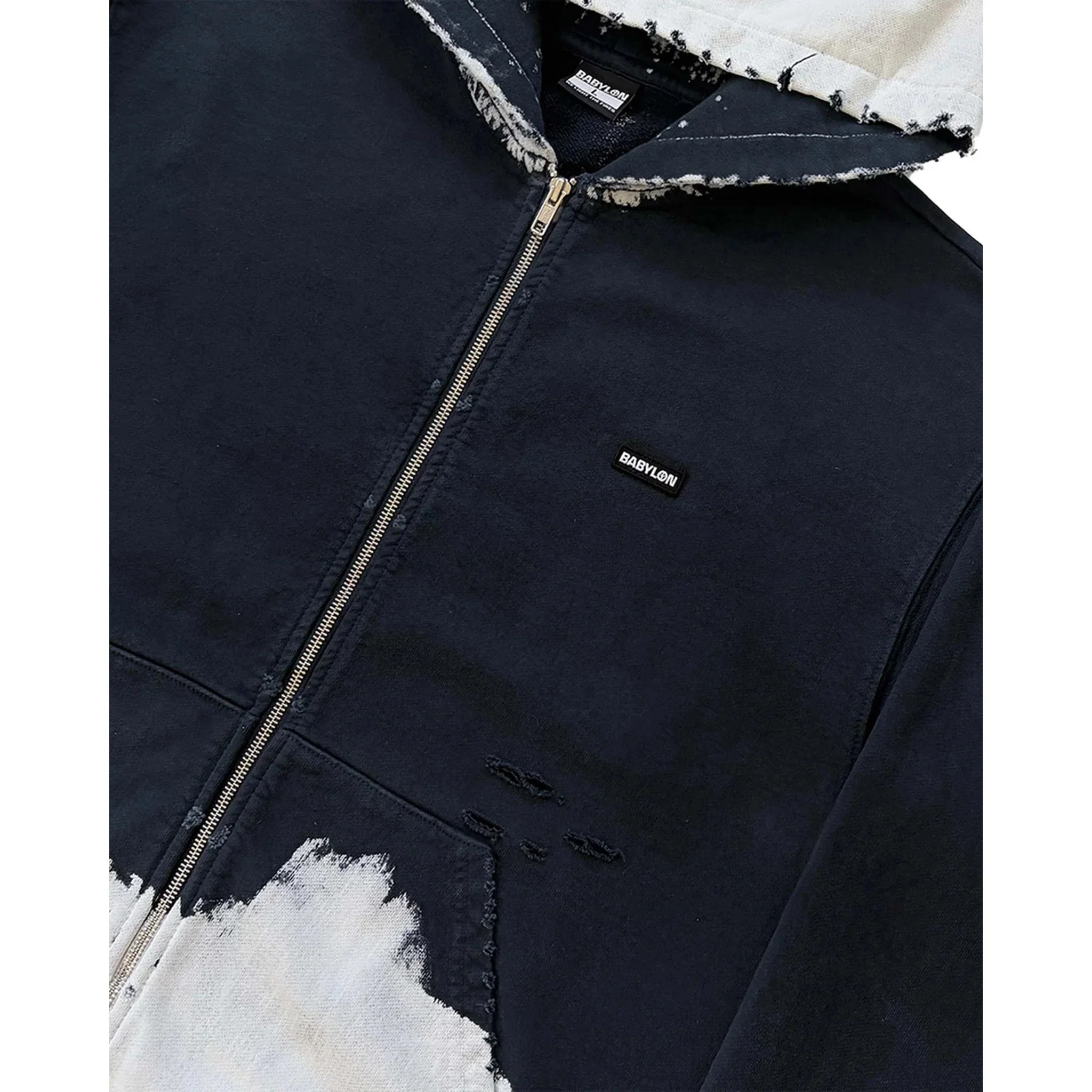 Babylon LA Patch Zip Up Hoodie