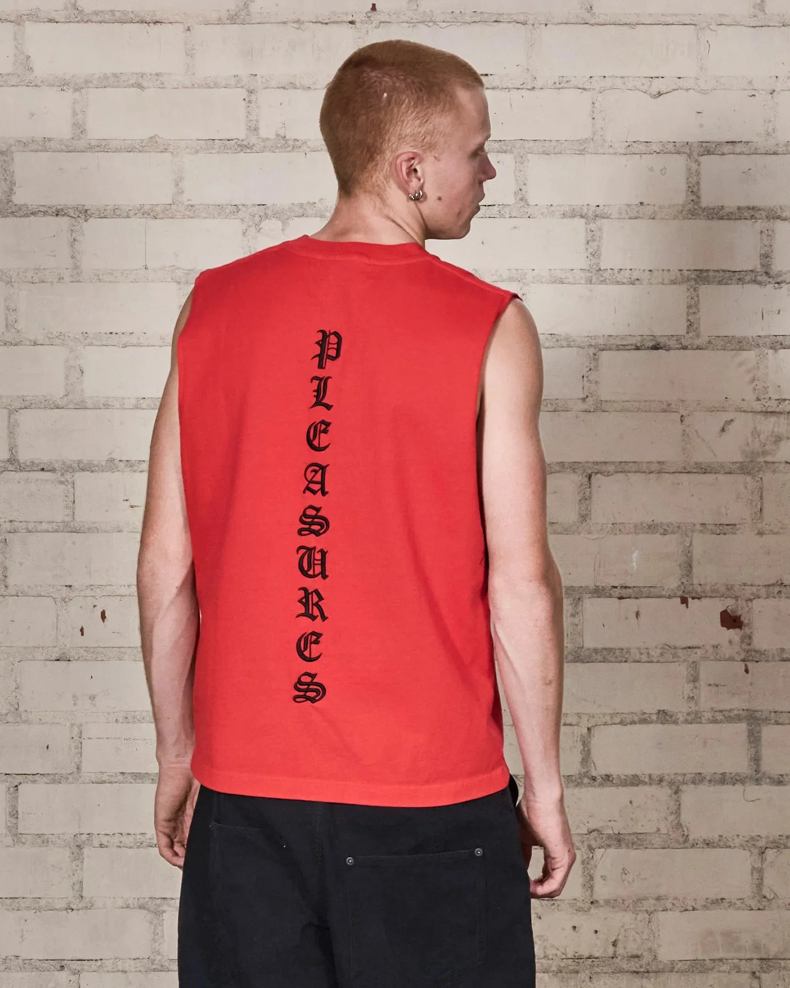 Pleasures Sorrow Sleeveless Shirt Red