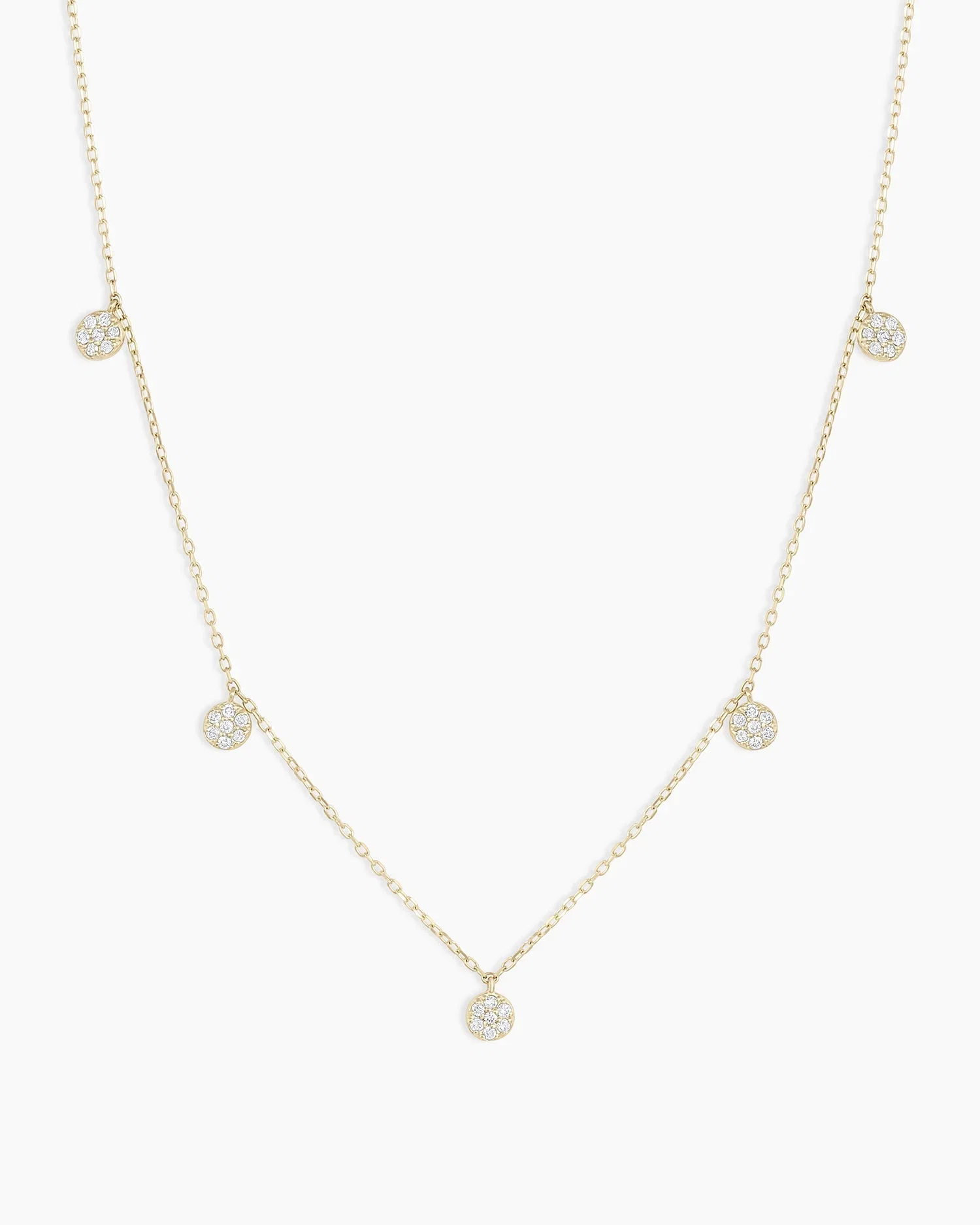 Fine 14K Diamond Pavé Flutter Necklace